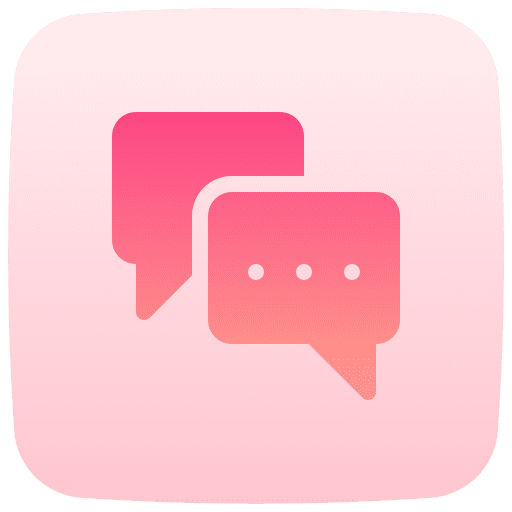 Conversation dialogue chat box communications icon
