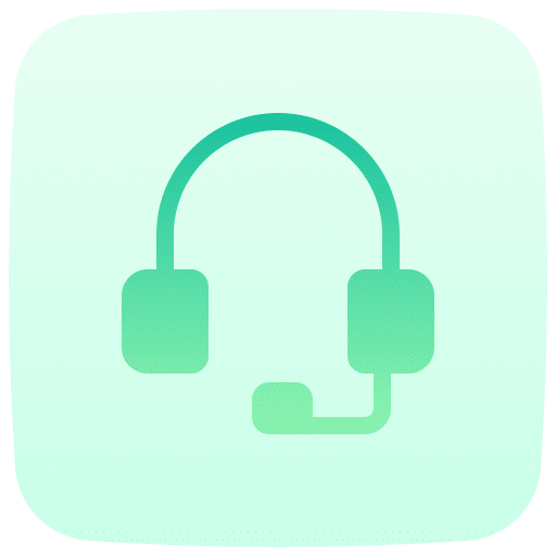 Customer service technical support headset customer support icon