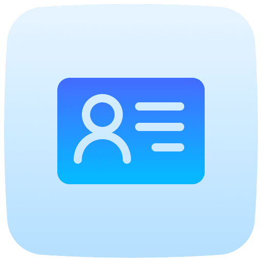 Id card identity id card identification icon