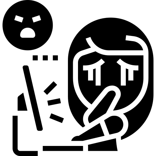 Harassment harassment computer scold icon