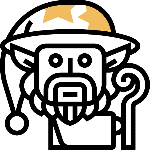 Sorcerer people man magician icon