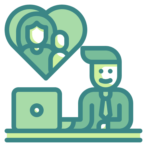 Family business and finance business working icon Family business and finance business working icon