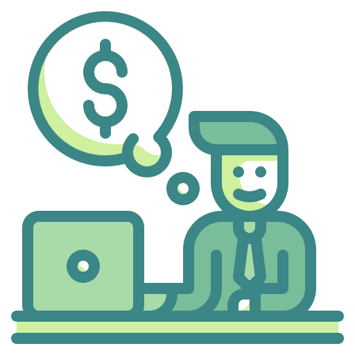 Incentive businessman computer incentive icon Incentive businessman computer incentive icon