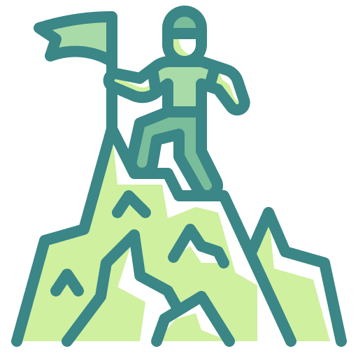 Mission goal strategy achievement icon