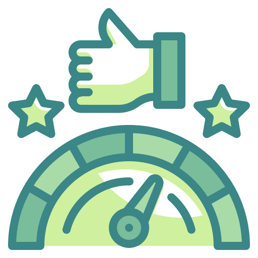 Speedometer business and finance difficulty meter icon