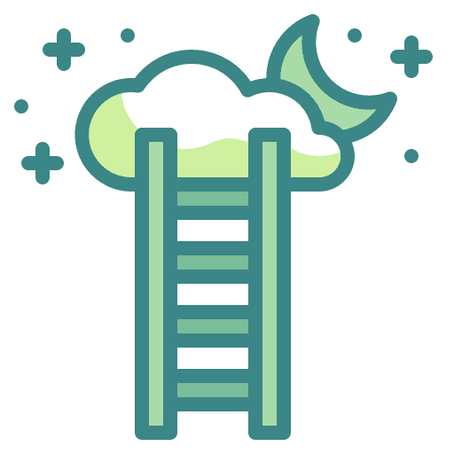 Ladder objective potential business and finance icon Ladder objective potential business and finance icon