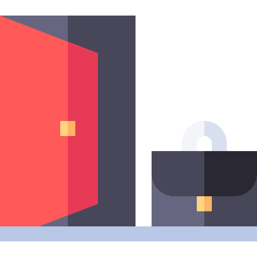 Dismissal professions and jobs dismissal open icon