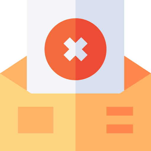 Rejection communications message no icon
