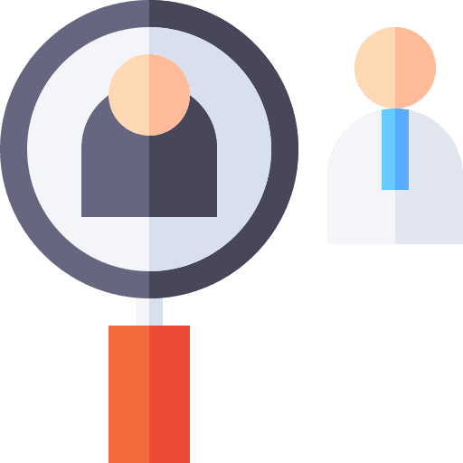 Search dismissal professions and jobs magnifying glass icon Search dismissal professions and jobs magnifying glass icon