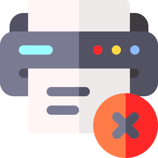 Cross electronics print ui icon