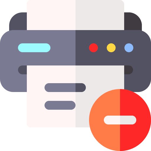 Negative ink electronics print icon Negative ink electronics print icon
