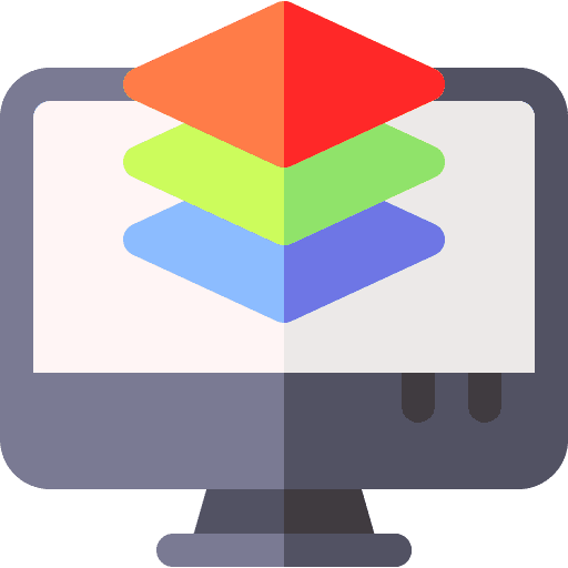 Layers art and design graphic tools electronics icon Layers art and design graphic tools electronics icon