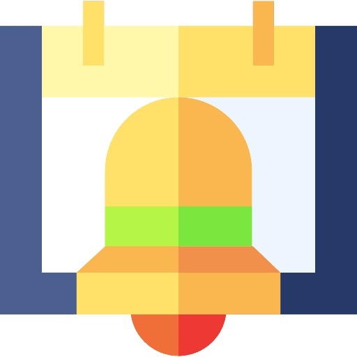 Alarm schedule organization reminder icon