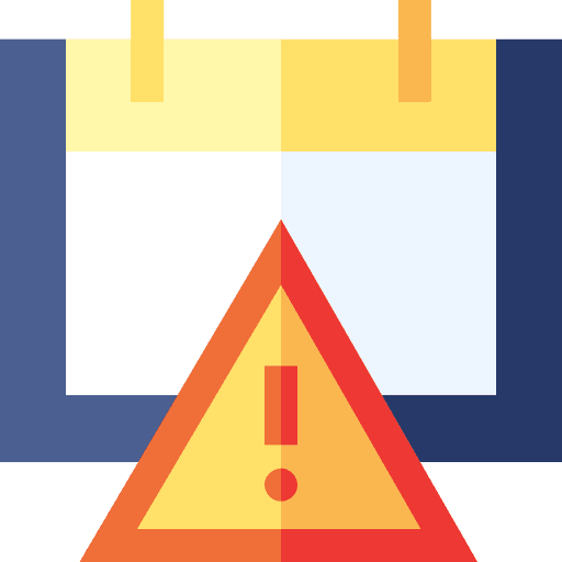 Alert warning risk schedule icon