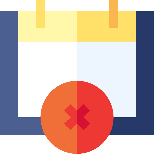 Cancel schedule cancel calendar icon Cancel schedule cancel calendar icon