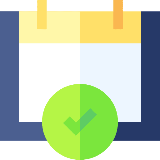 Check tick date check icon