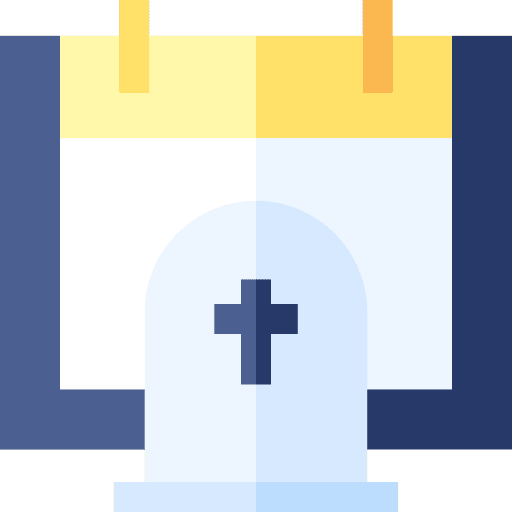 Funeral funeral date graveyard icon Funeral funeral date graveyard icon