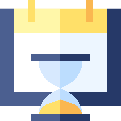 Hourglass reminder organization time and date icon Hourglass reminder organization time and date icon