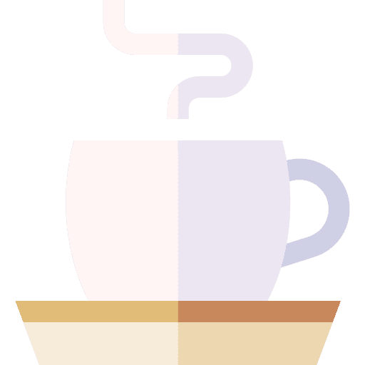 Coffee cafe bubble tea hot drink icon