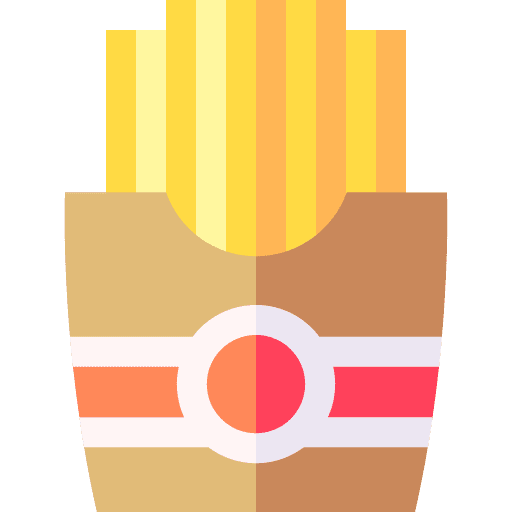 French fries restaurant food potatoes icon