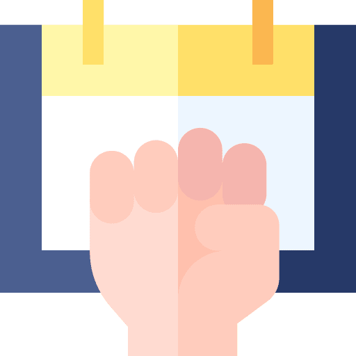 Protest fist time and date protest icon Protest fist time and date protest icon