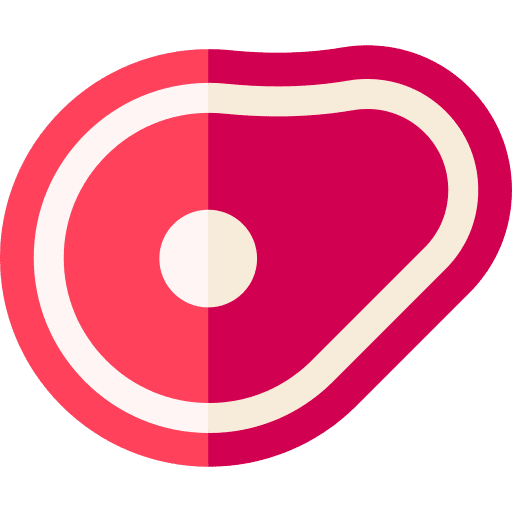 Steak proteins barbecue restaurant icon