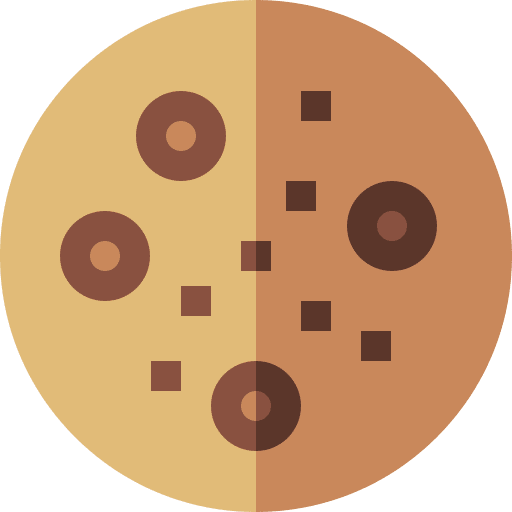 Cookie dessert bakery chocolate chip icon