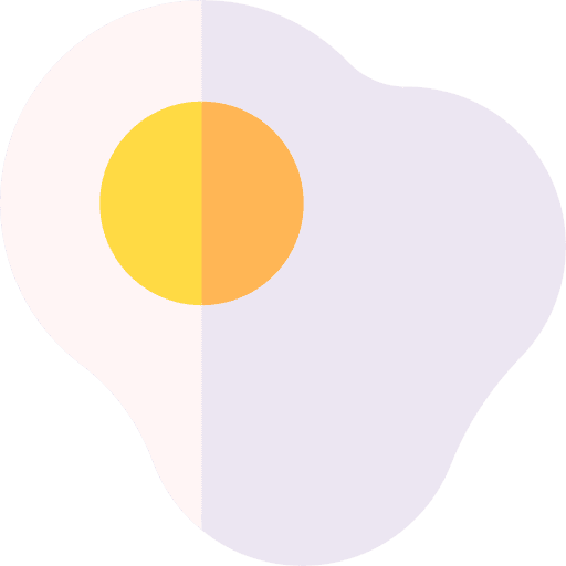 Fried egg sweet sugar egg icon Fried egg sweet sugar egg icon