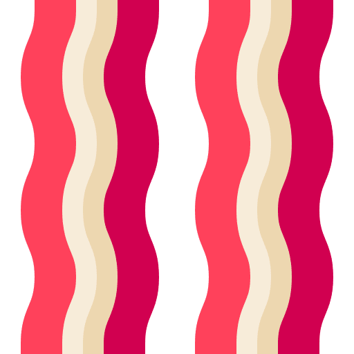 Bacon meat protein bbq icon Bacon meat protein bbq icon