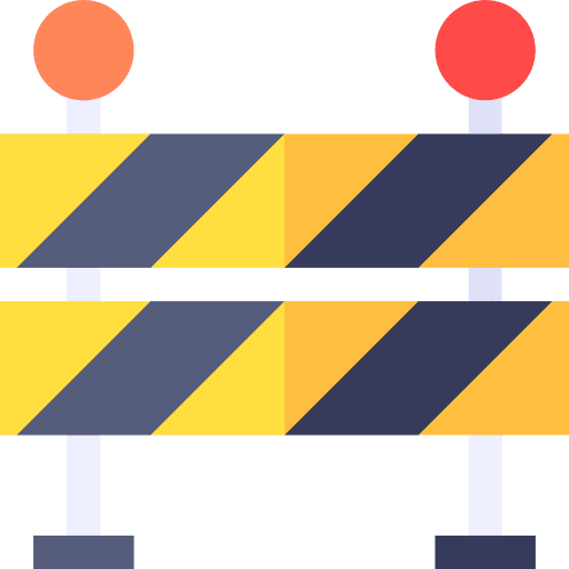 Barrier industry barrier work icon