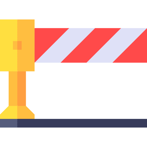 Barrier transportation fence wifi icon