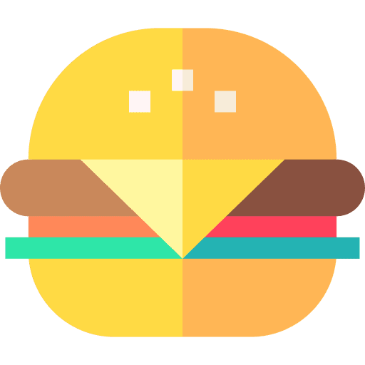 Burger cheese beef salad icon Burger cheese beef salad icon