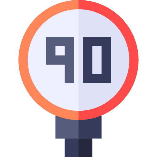 Speed limit traffic sign speed limit signaling icon Speed limit traffic sign speed limit signaling icon