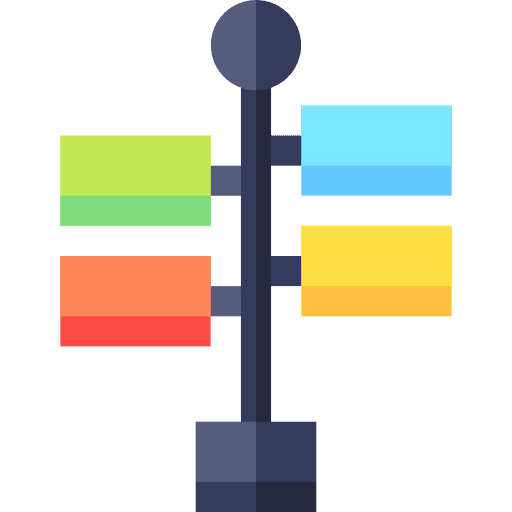 Sign sign direction signaling icon Sign sign direction signaling icon