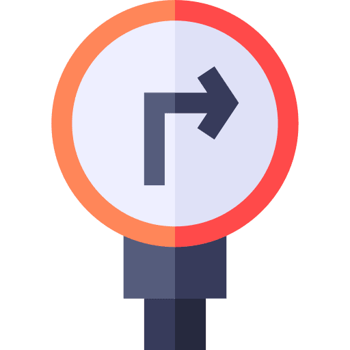 Turn right arrows directional signaling icon Turn right arrows directional signaling icon