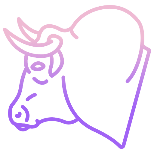 Bull wild life animal kingdom head icon