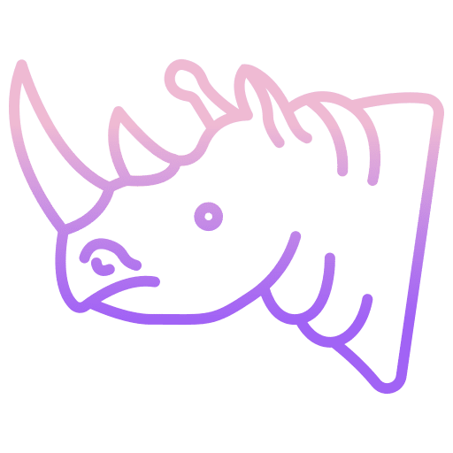 Rhinoceros mammal rhino fauna icon