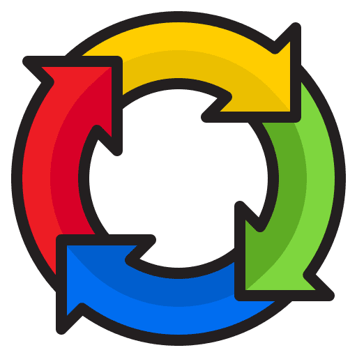 Diagram infographic arrows diagram icon