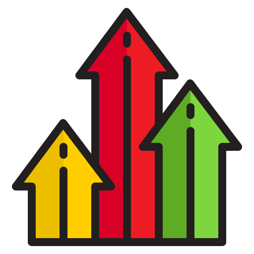 Arrow graphic arrow graphic bar chart direction icon Arrow graphic arrow graphic bar chart direction icon