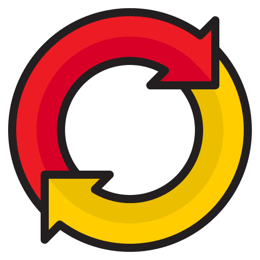 Diagram element circular arows infographic icon