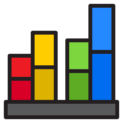 Bar chart infographic bar chart graph icon Bar chart infographic bar chart graph icon