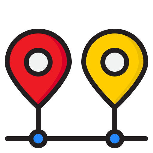 Timeline chart location point icon Timeline chart location point icon