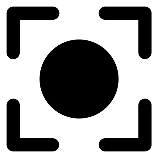 Capture focus photo ui icon