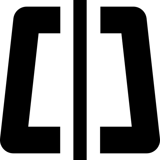 Vertical mirror vertical mirror mirror effect video editing icon