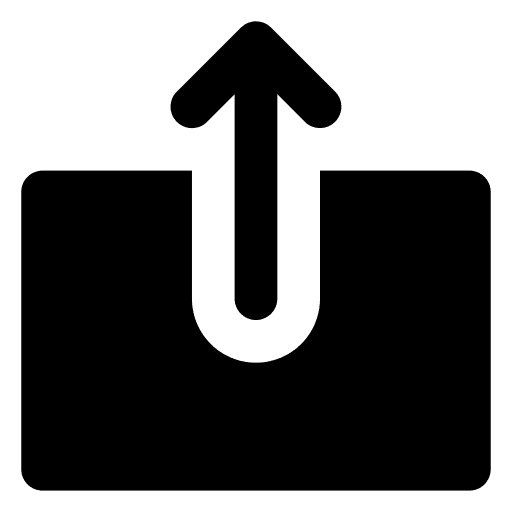 Upload multimedia option up arrow direction icon Upload multimedia option up arrow direction icon