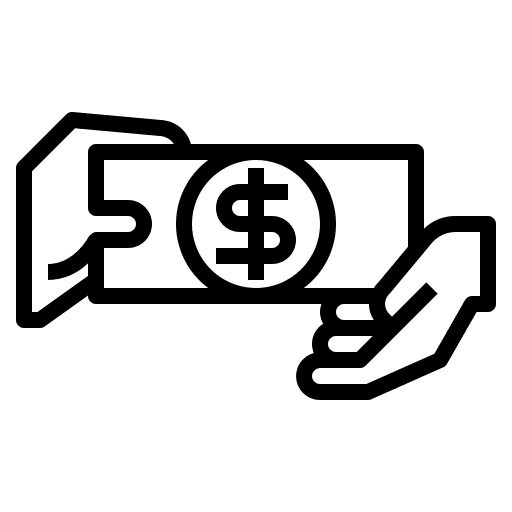 Money transfer business and finance hands finance icon
