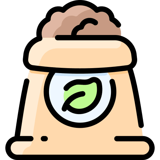 Fertilizer bag sack sprout icon