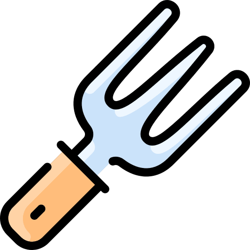 Garden fork gardening tool construction and tools garden fork icon Garden fork gardening tool construction and tools garden fork icon
