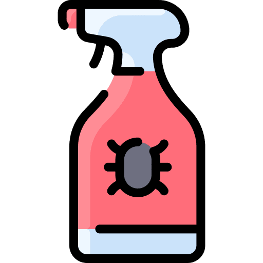 Pesticide spray farming and gardening bottle icon