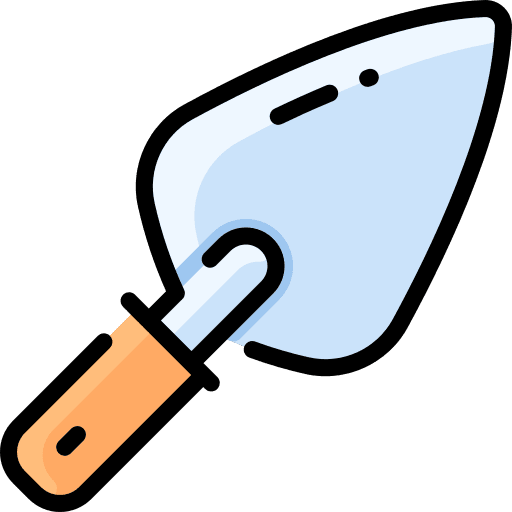 Trowel farming and gardening construction tool equipment icon Trowel farming and gardening construction tool equipment icon